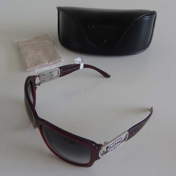 BVLGARI Accessories - BVLGARI 8022B 5188G Swarovski Crystals sunglasses
